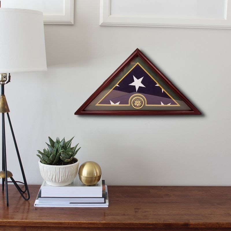 Flag Display Box on a wall