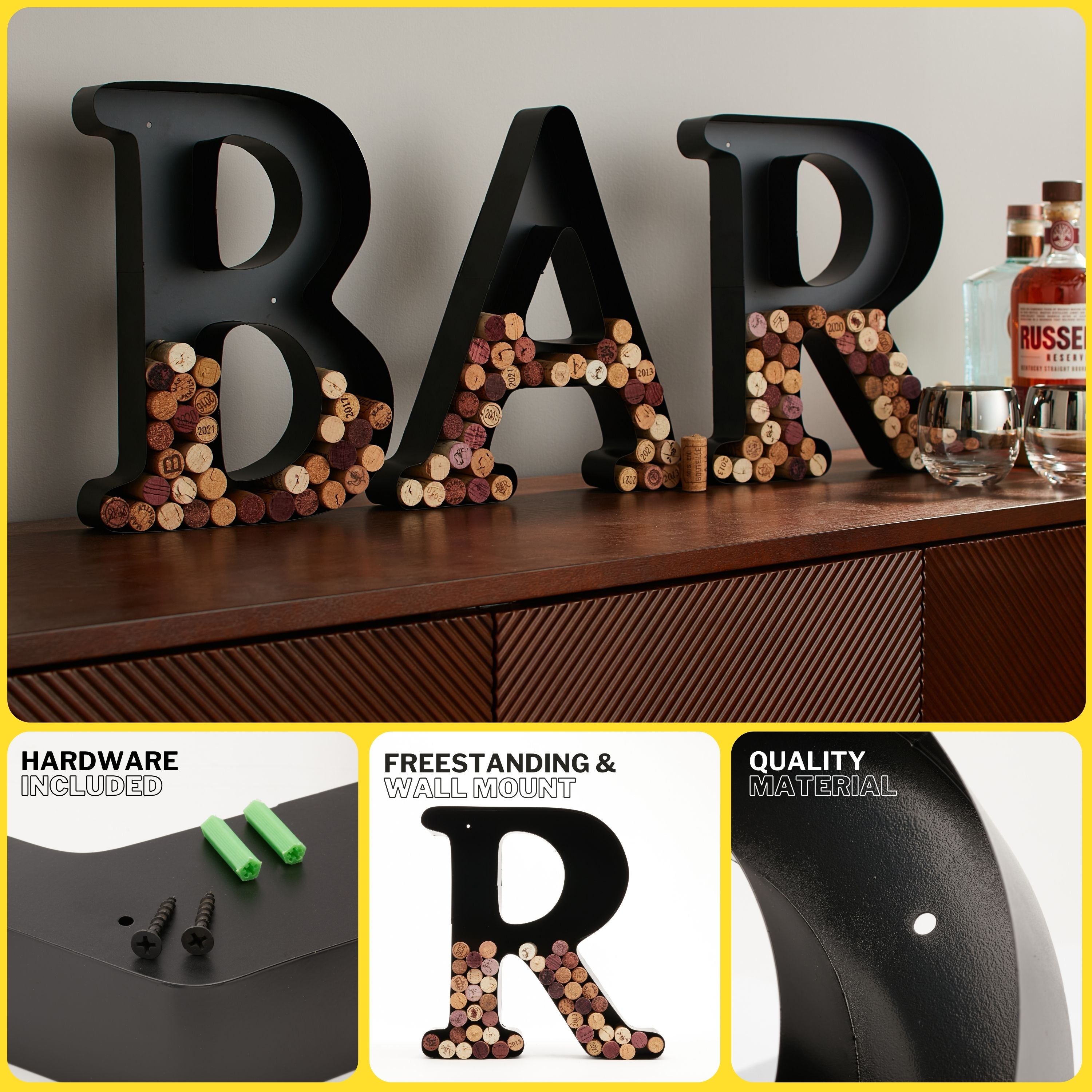 Wine Cork Holder Wine Cork Holder Letters and Symbols