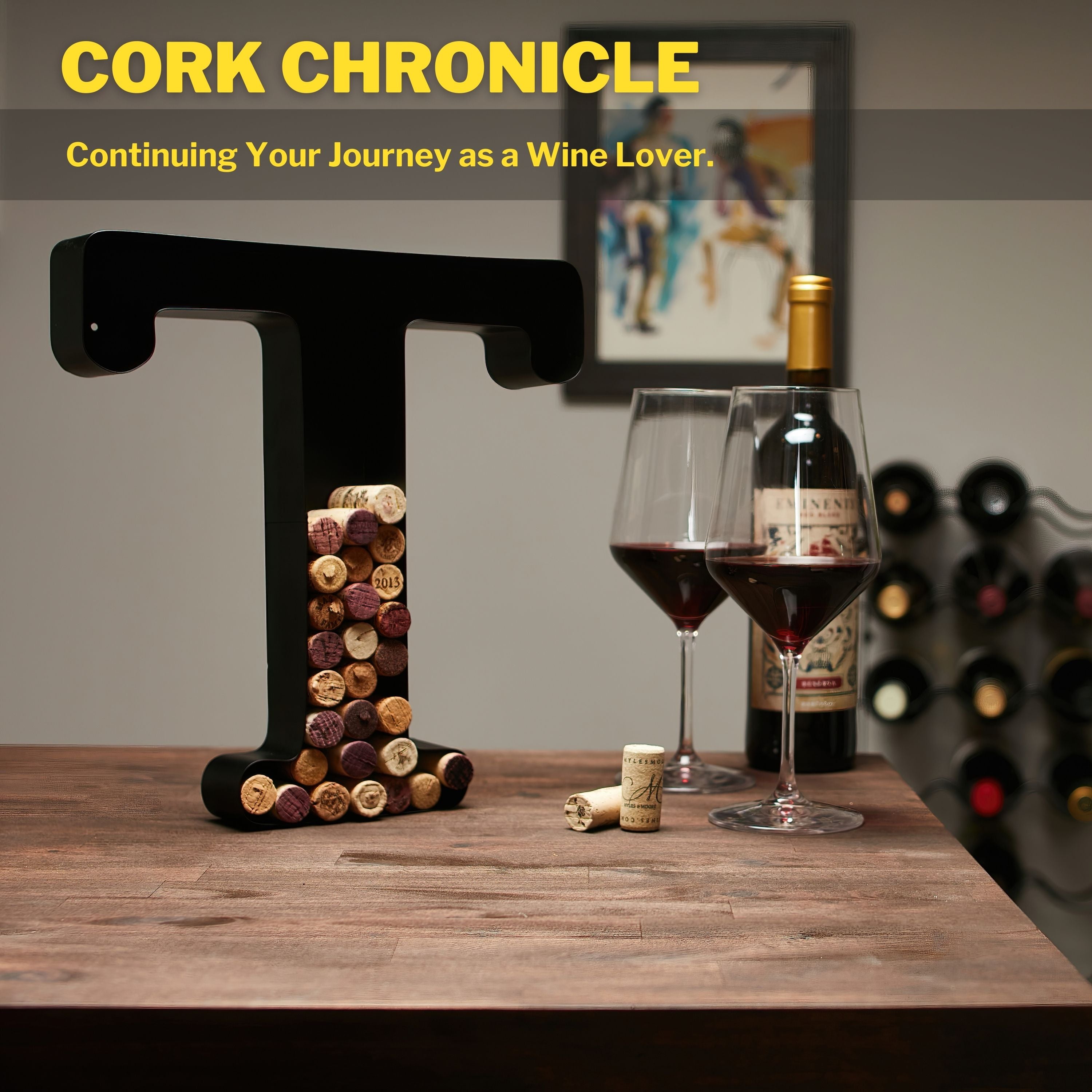 Wine Cork Holder Wine Cork Holder Letters and Symbols