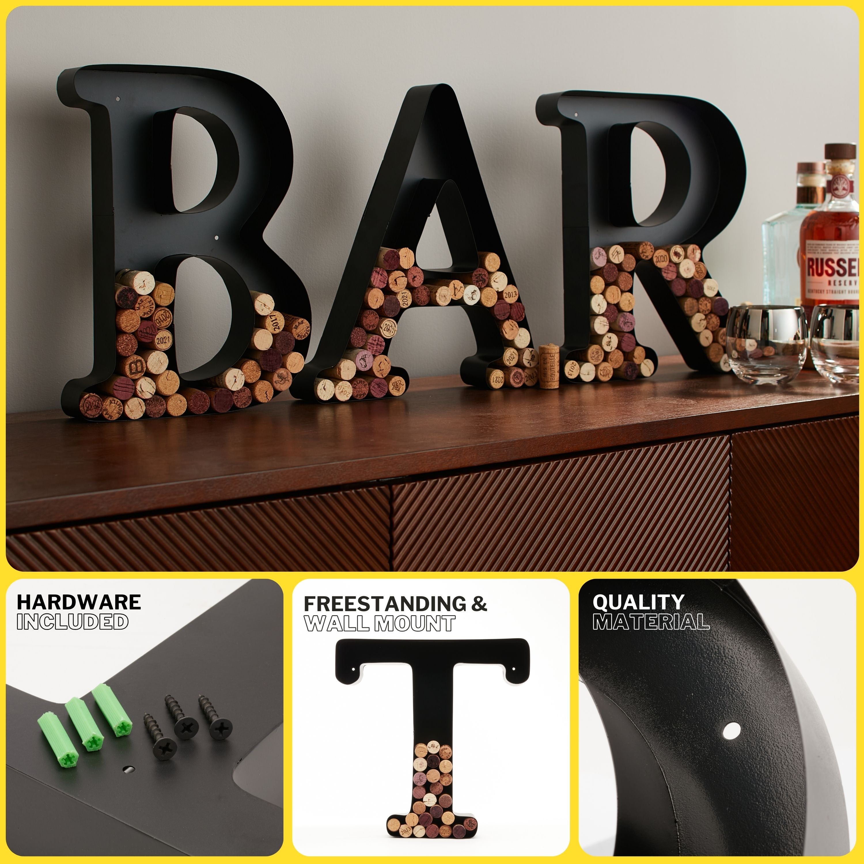 Wine Cork Holder Wine Cork Holder Letters and Symbols