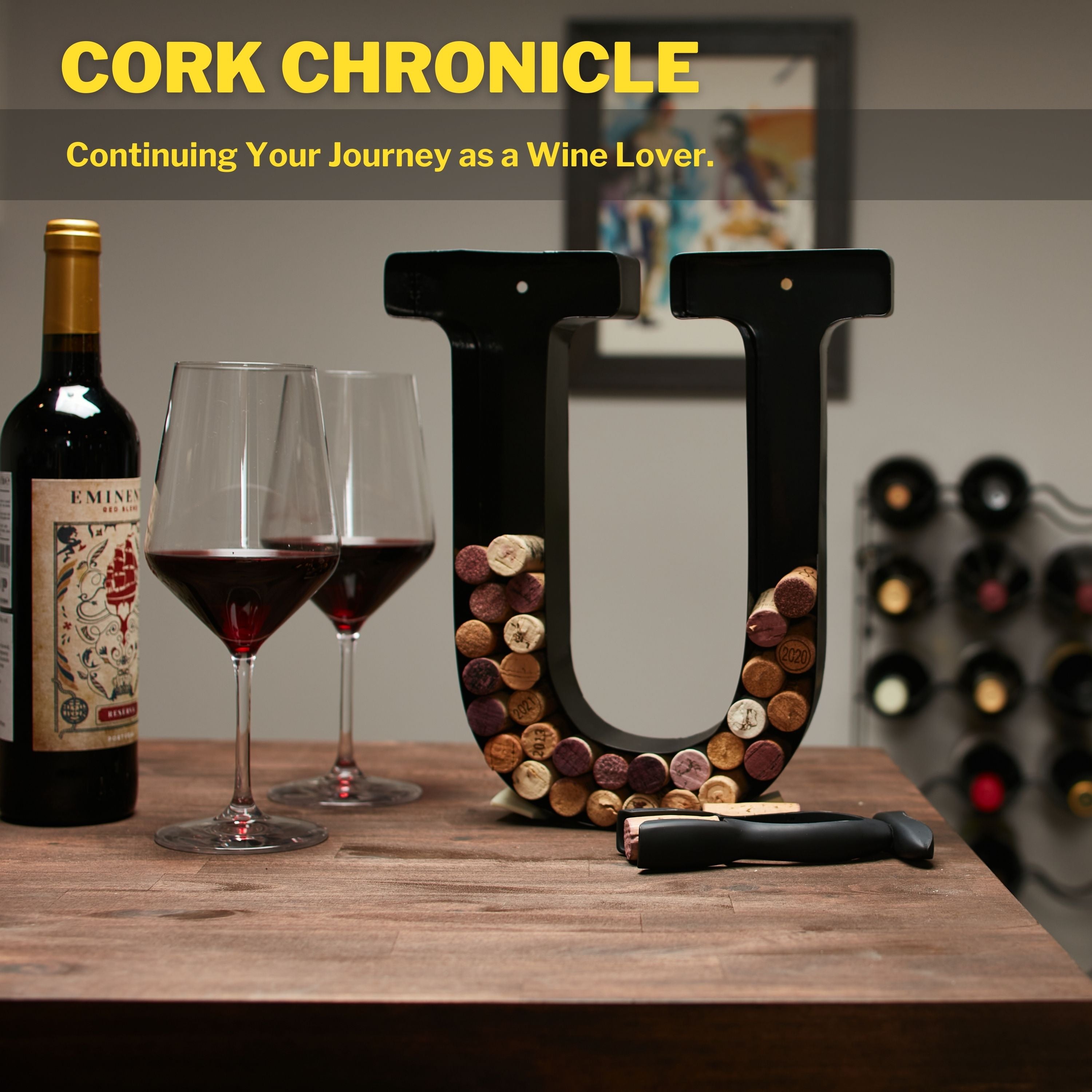 Wine Cork Holder Wine Cork Holder Letters and Symbols