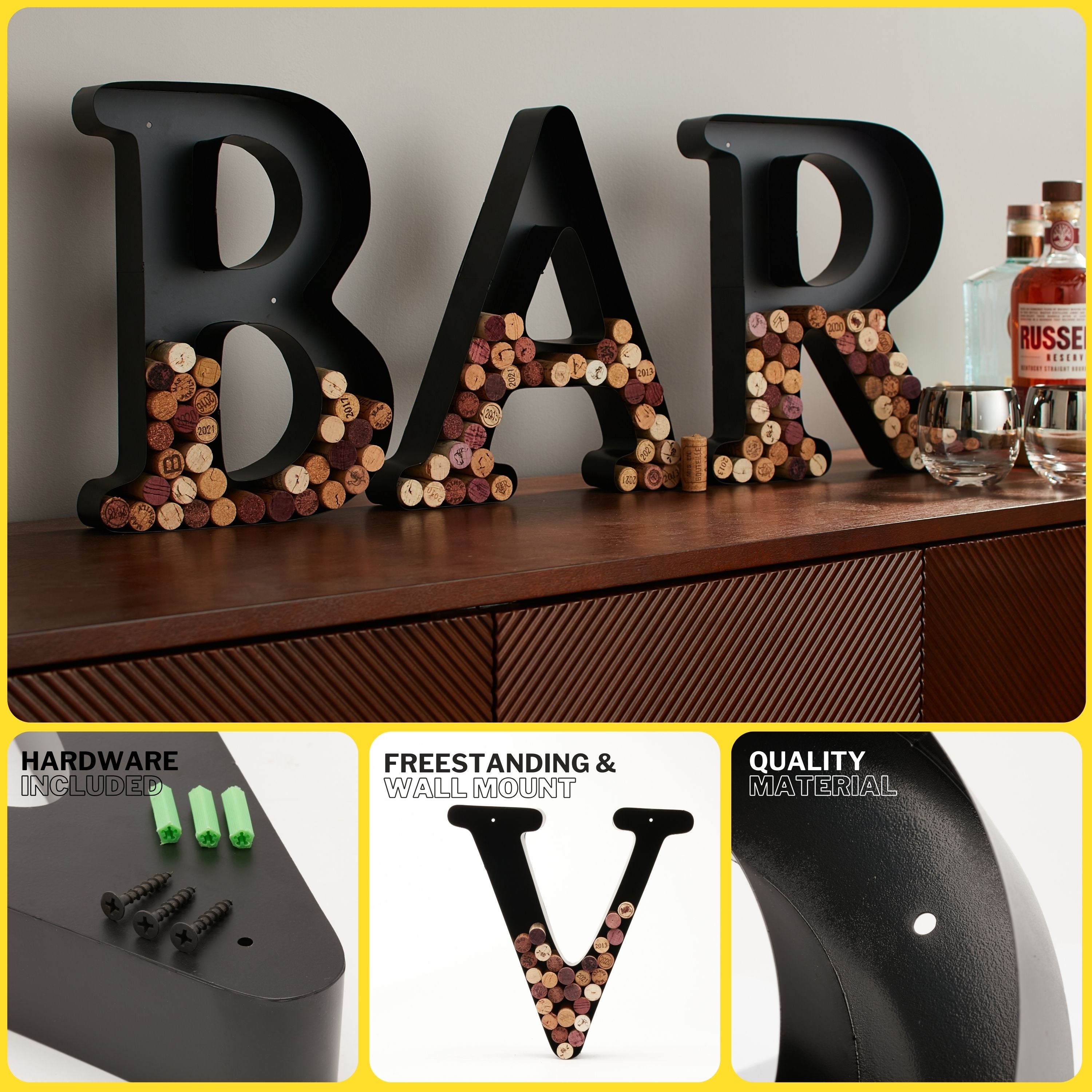 Wine Cork Holder Wine Cork Holder Letters and Symbols