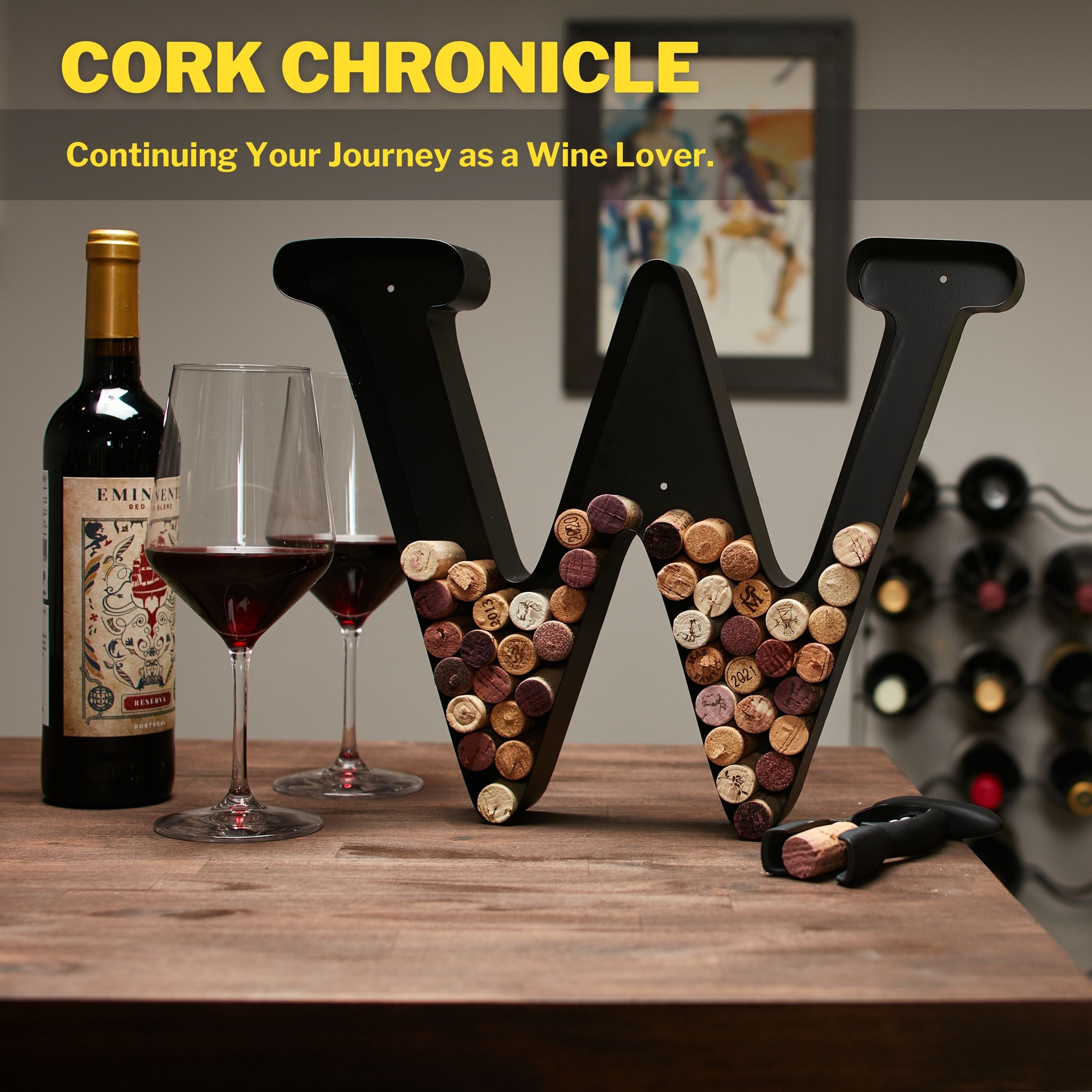 Wine Cork Holder Wine Cork Holder Letters and Symbols