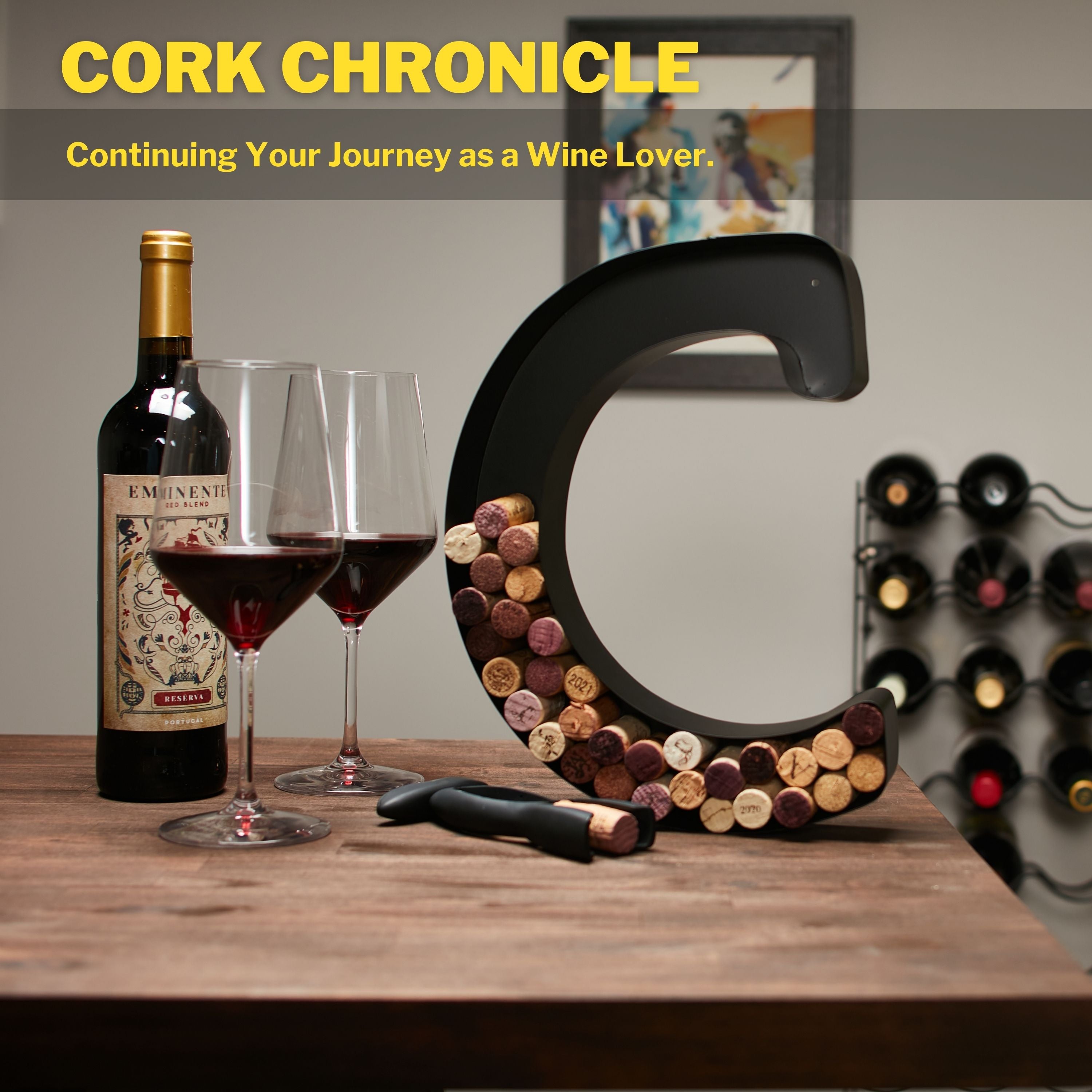 Wine Cork Holder Wine Cork Holder Letters and Symbols