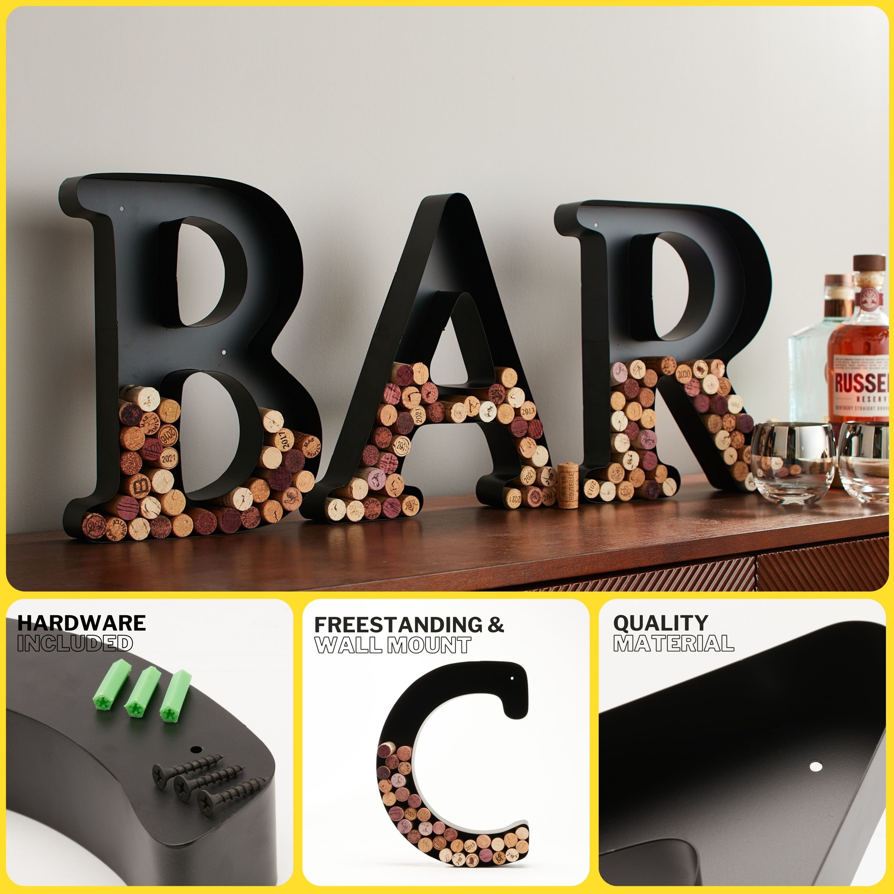 Wine Cork Holder Wine Cork Holder Letters and Symbols