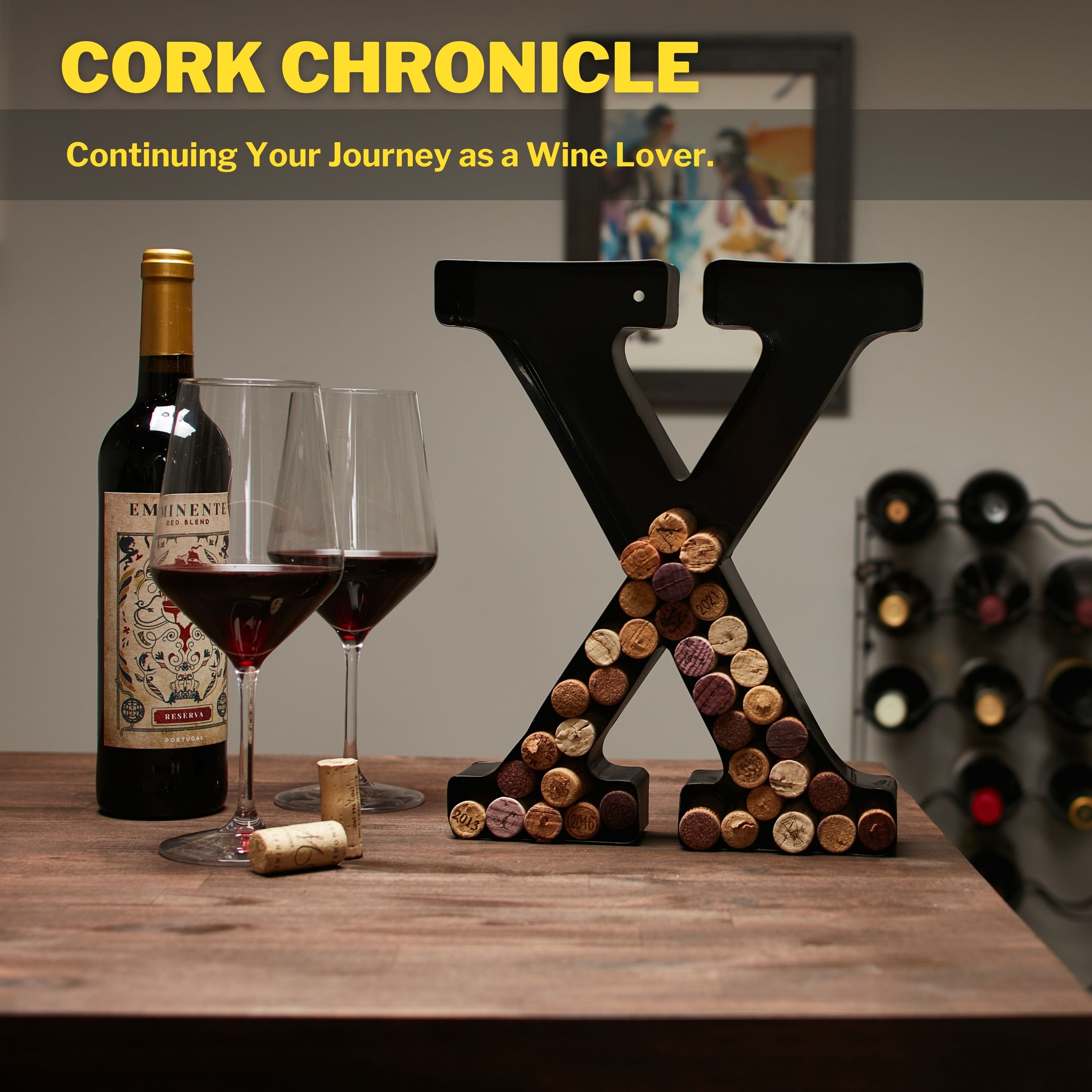 Wine Cork Holder Wine Cork Holder Letters and Symbols