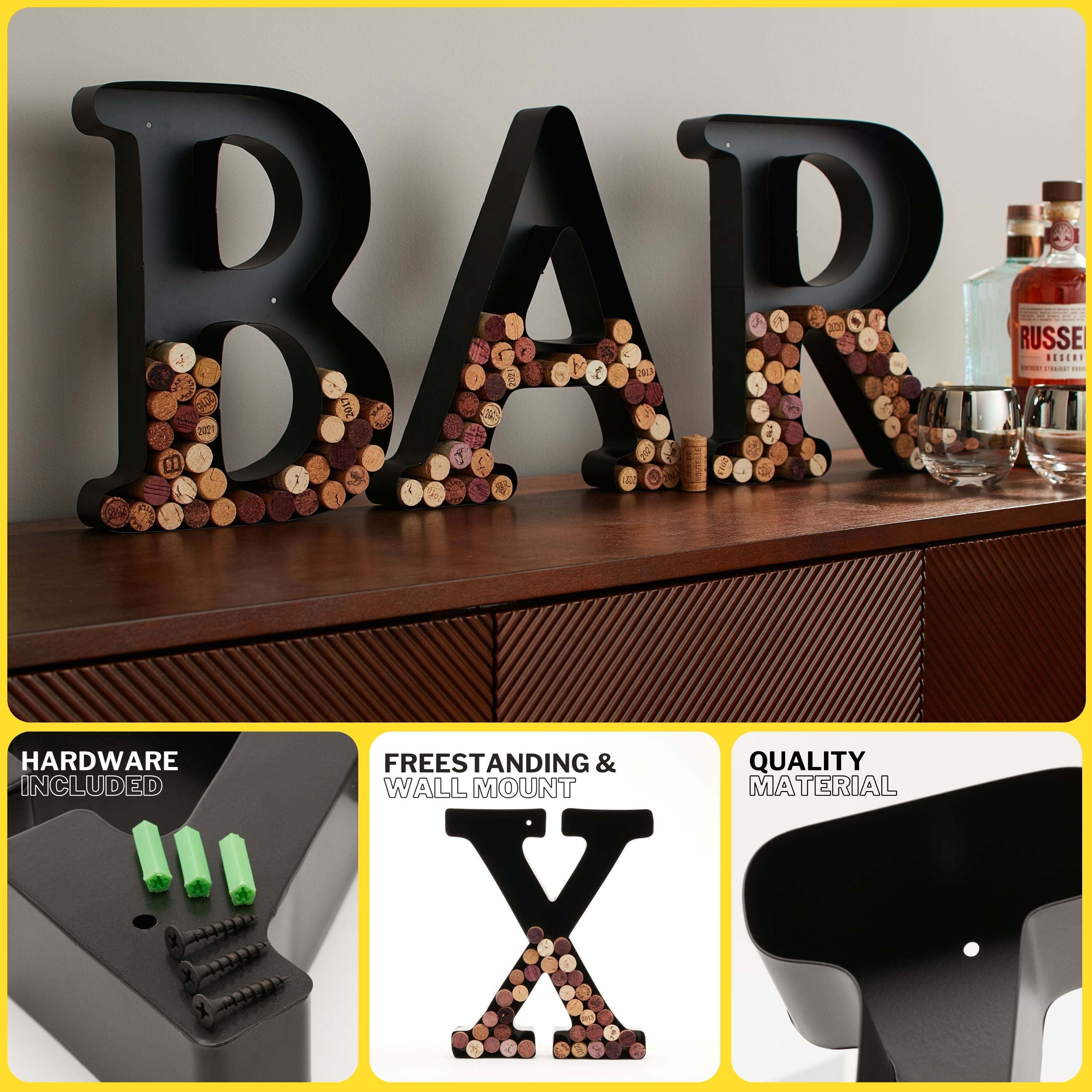 Wine Cork Holder Wine Cork Holder Letters and Symbols