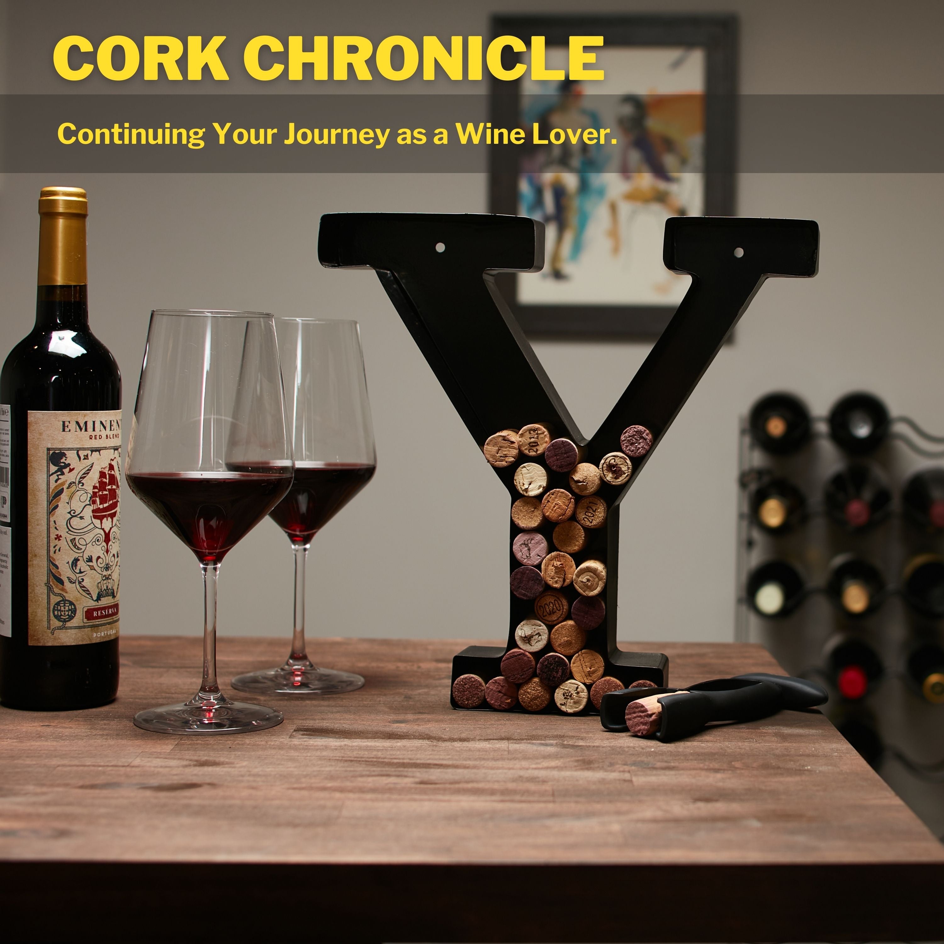 Wine Cork Holder Wine Cork Holder Letters and Symbols