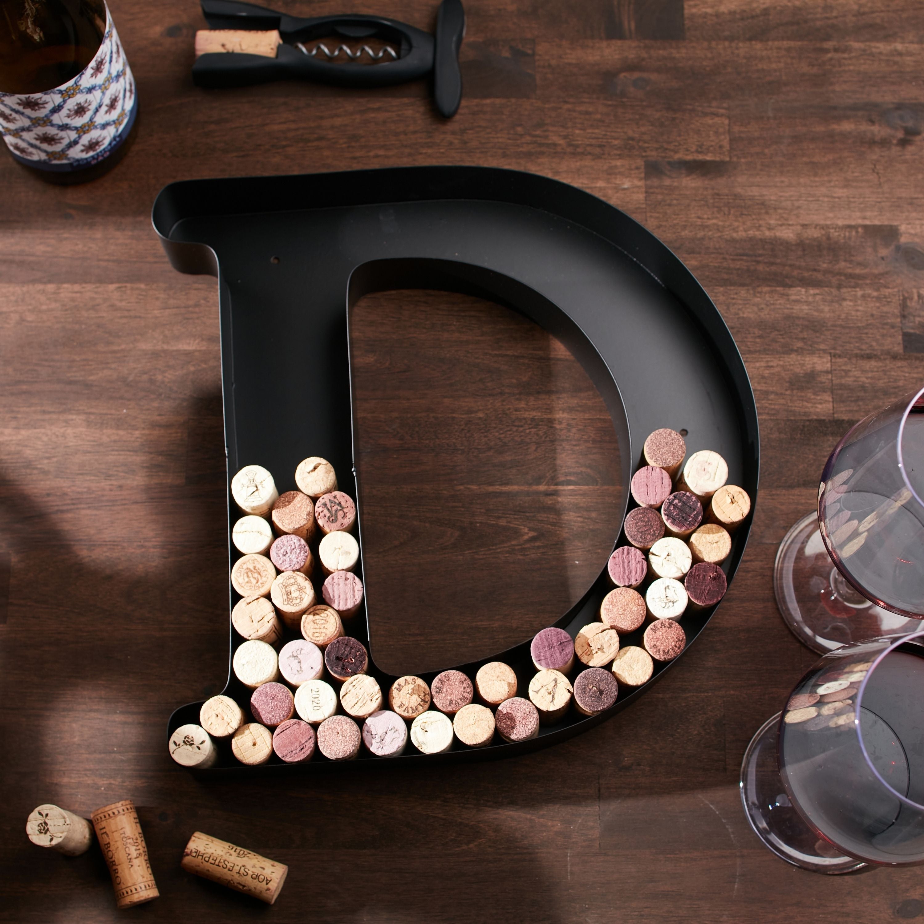 Wine Cork Holder Wine Cork Holder Letters and Symbols