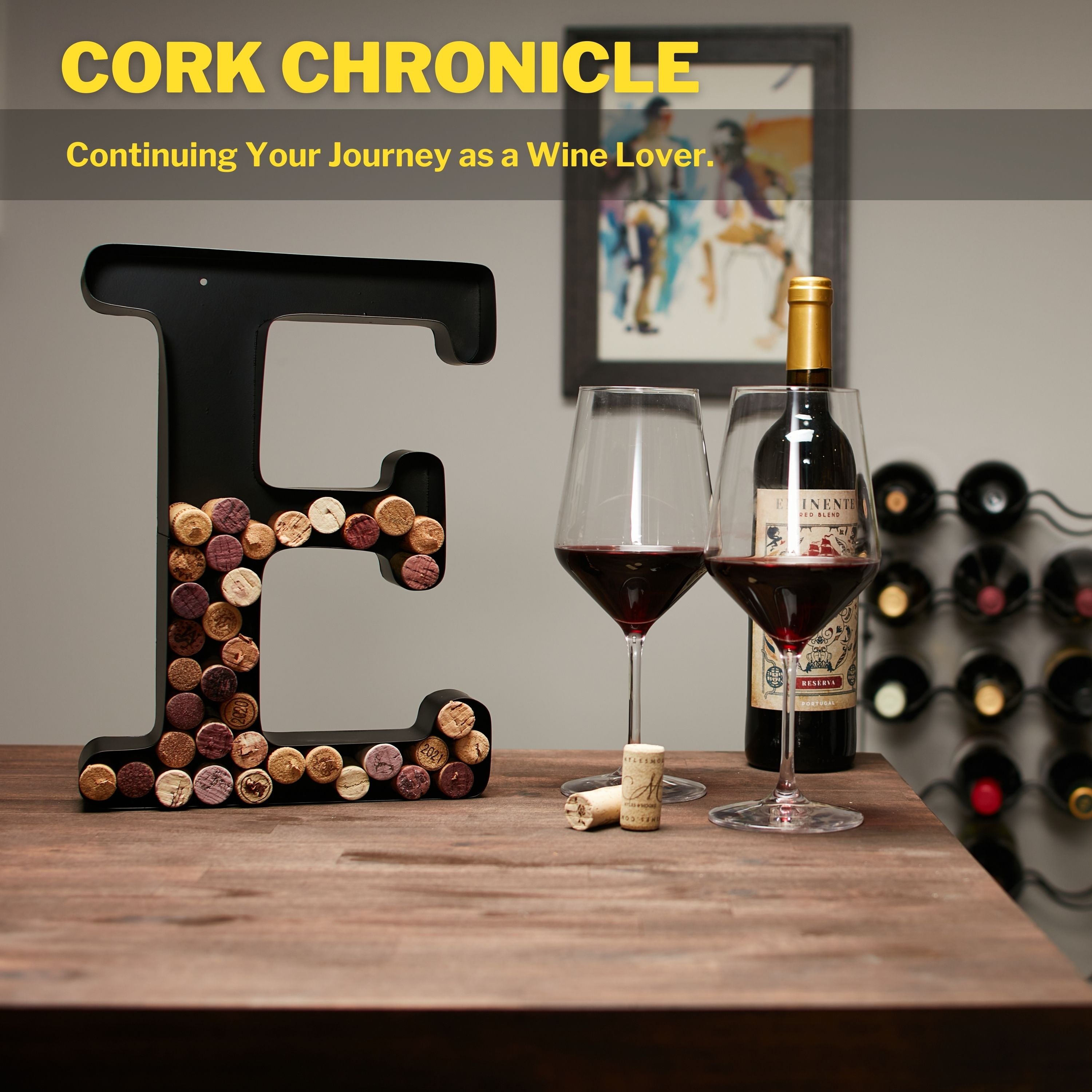 Wine Cork Holder Wine Cork Holder Letters and Symbols