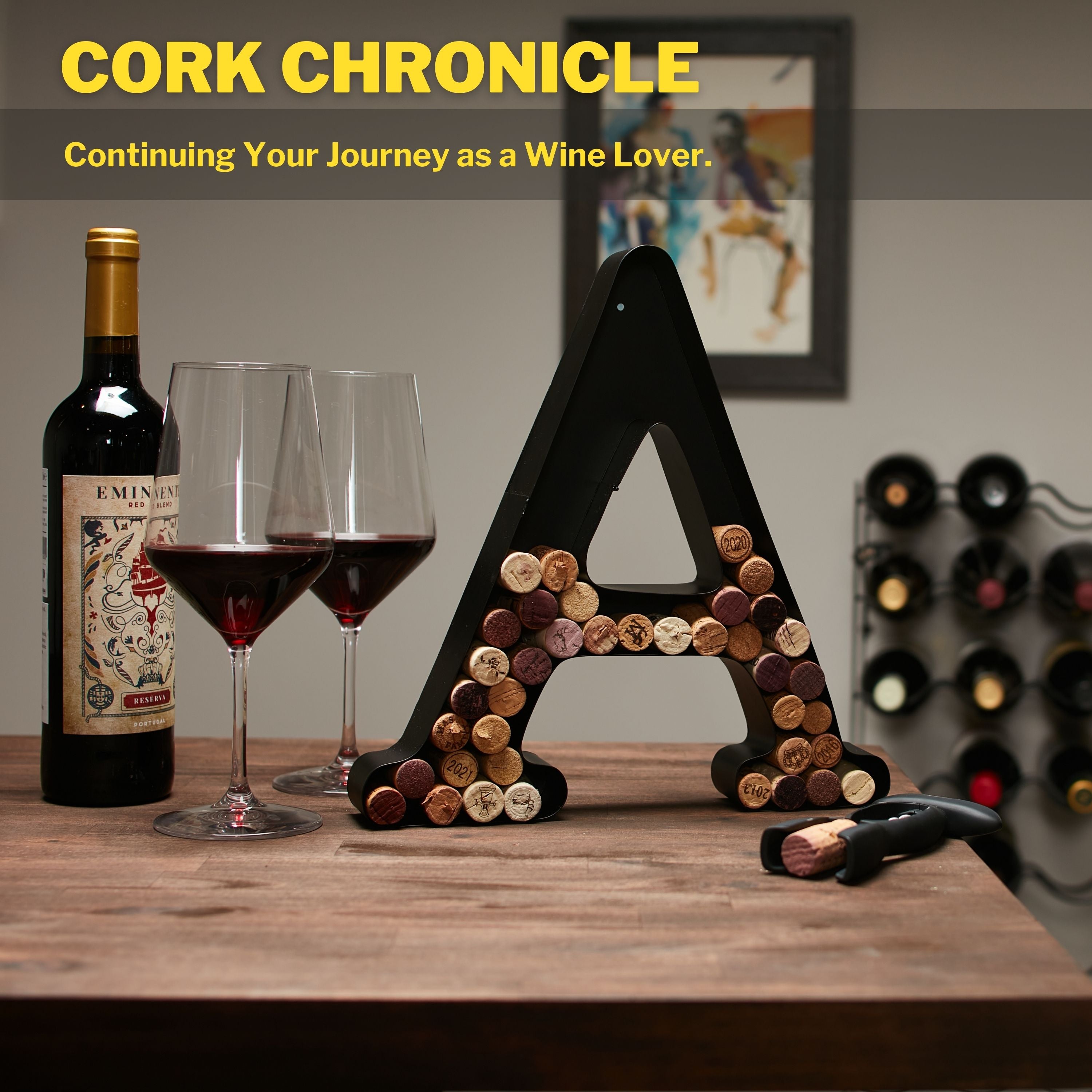 Wine Cork Holder Wine Cork Holder Letters and Symbols