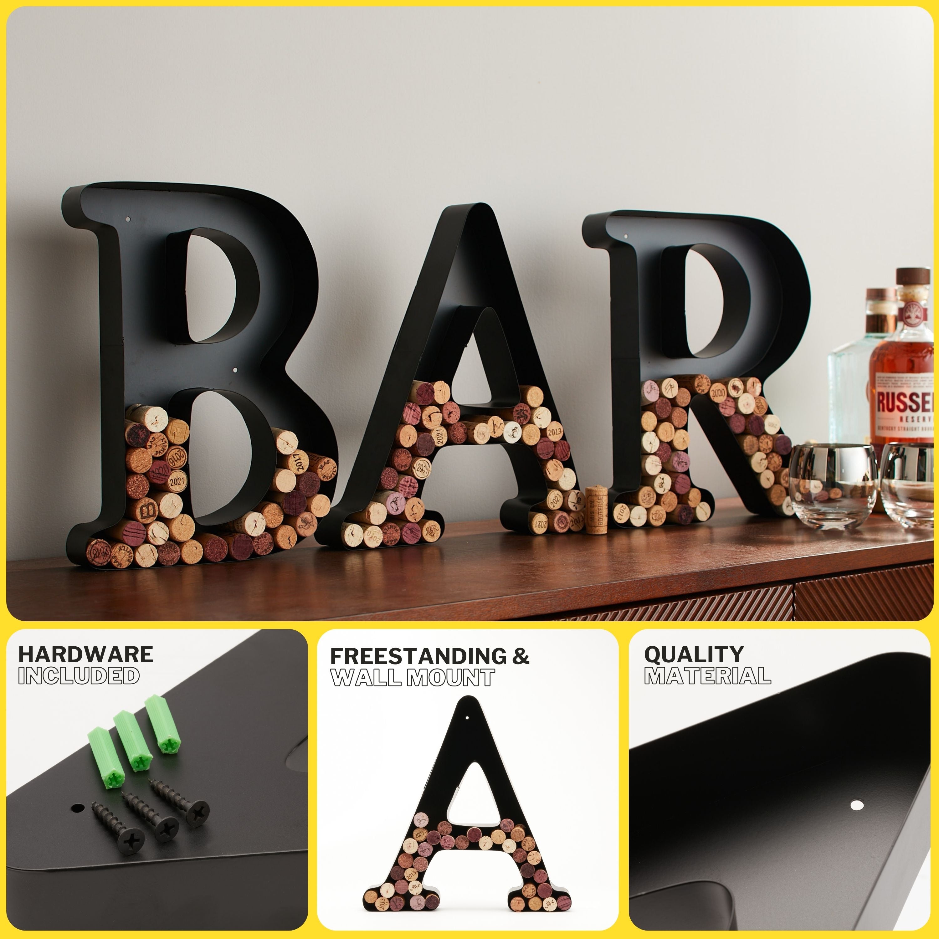 Wine Cork Holder Wine Cork Holder Letters and Symbols