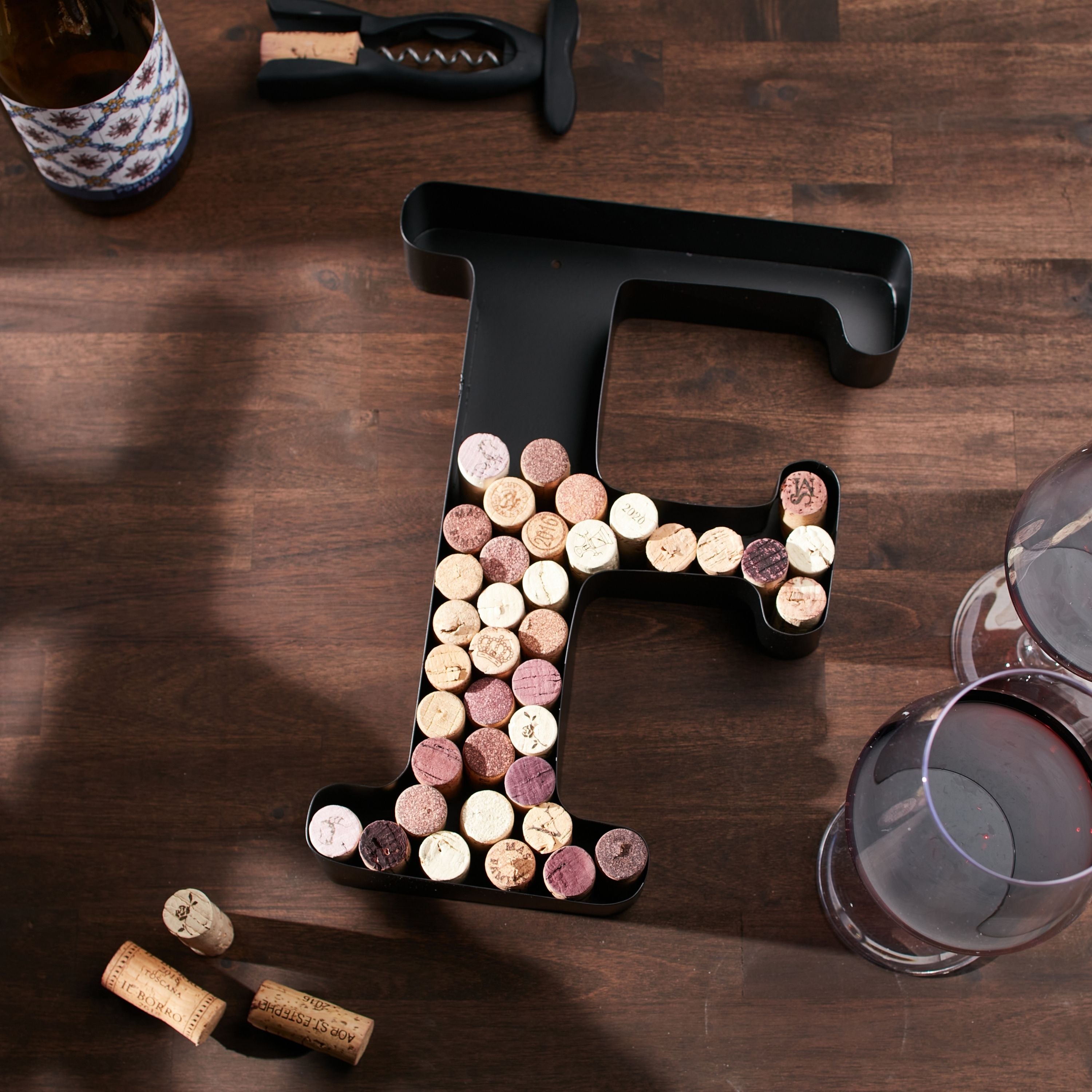 Wine Cork Holder Wine Cork Holder Letters and Symbols