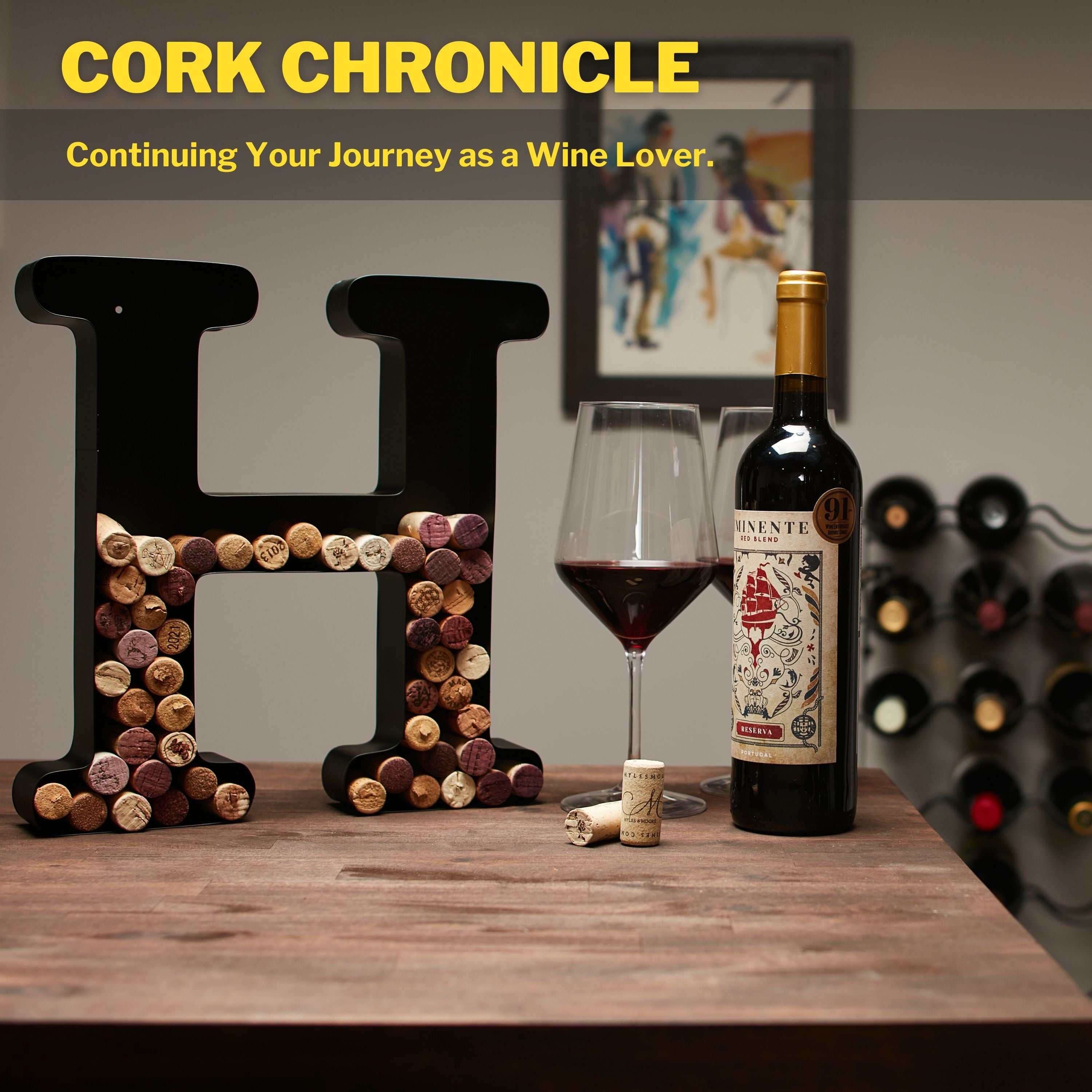 Wine Cork Holder Wine Cork Holder Letters and Symbols