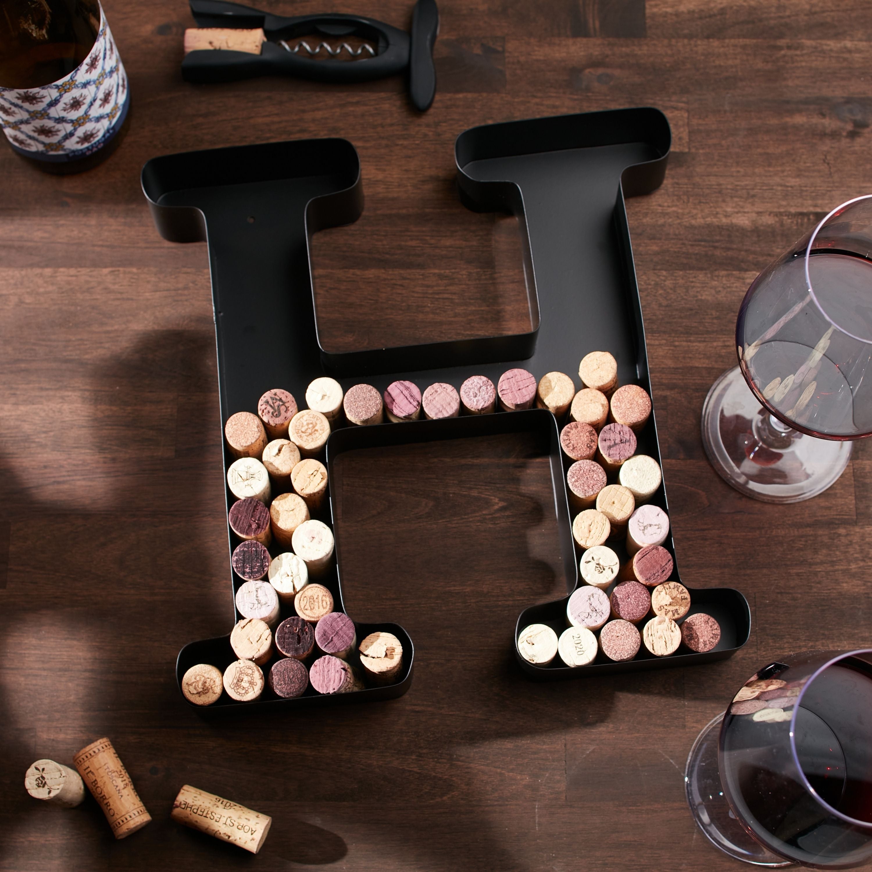 Wine Cork Holder Wine Cork Holder Letters and Symbols