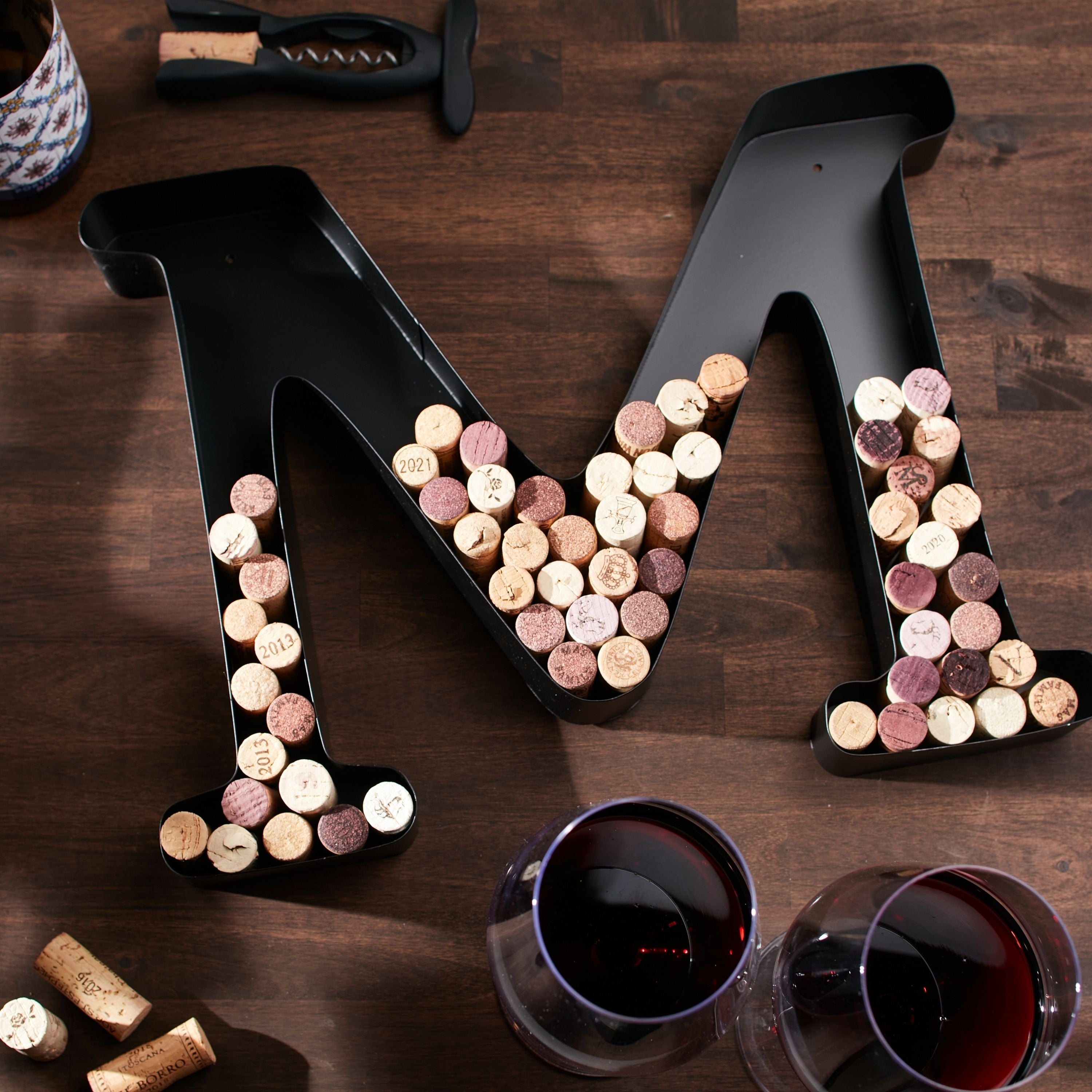 Wine Cork Holder Wine Cork Holder Letters and Symbols