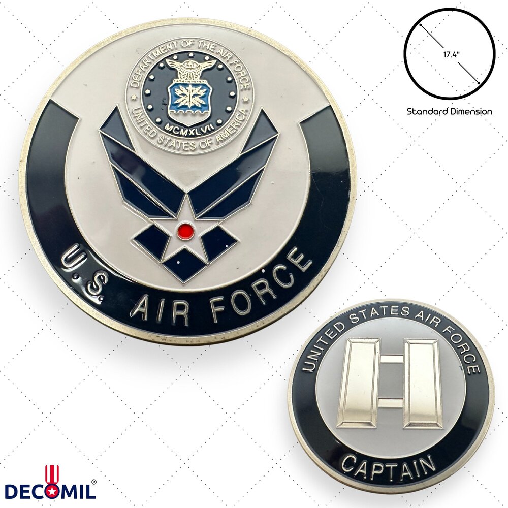 Military Challenge Coins, AIR FORCE, Captain