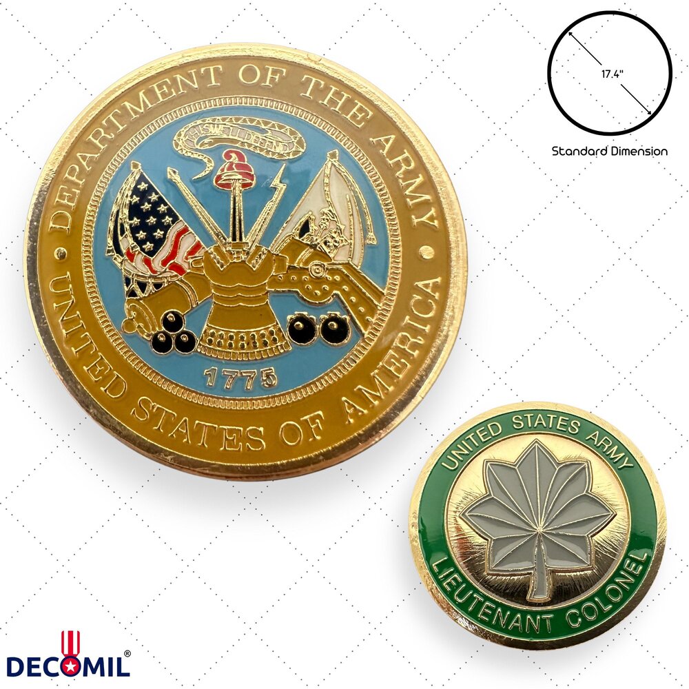 Military Challenge Coins Lieutenant Colonel