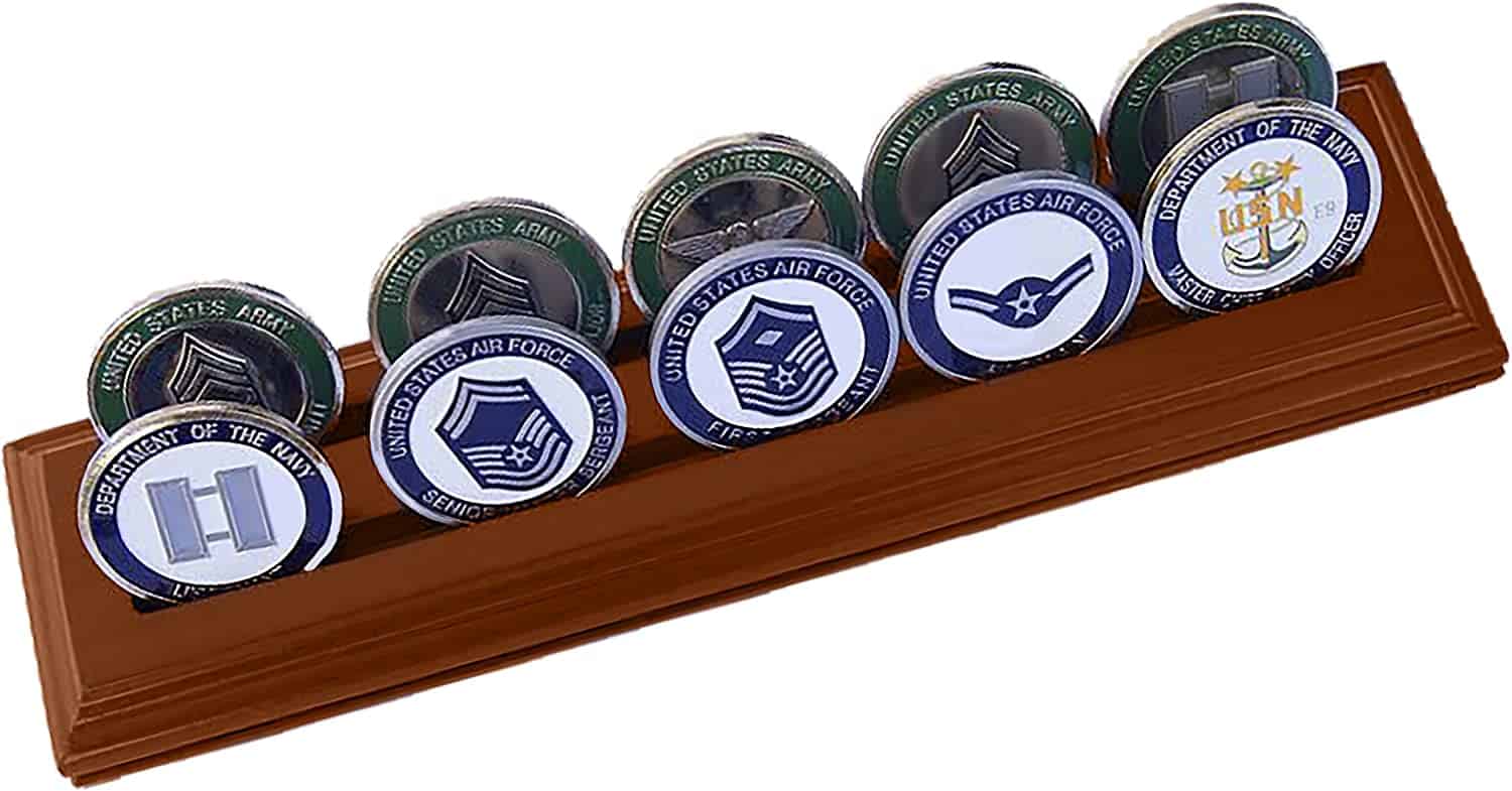 2 Rows Challenge Coin Holder Display - Medium 