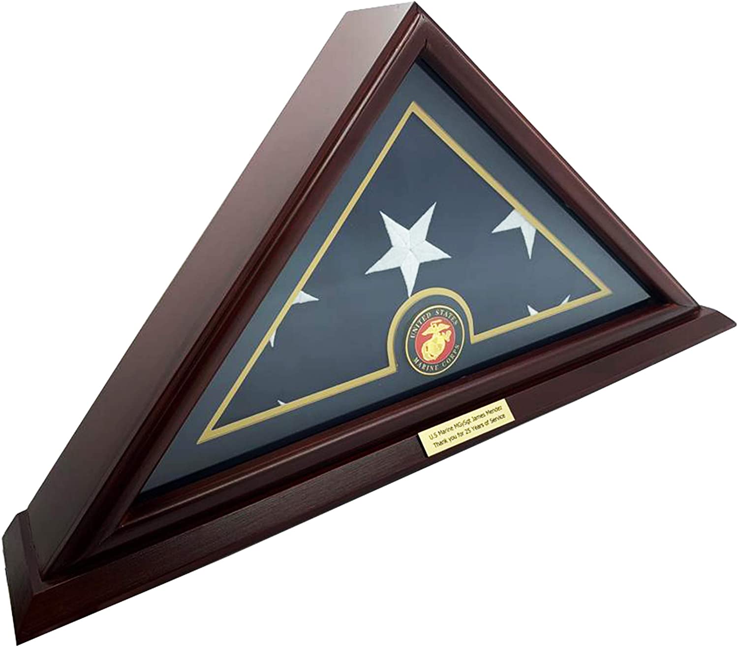 Marine 5x9 Flag Display Case Marine Custom Flag Case