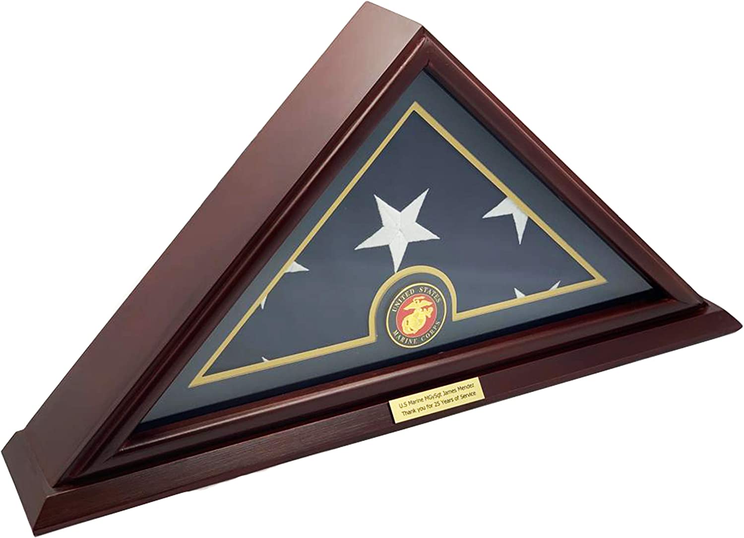 Marine 5x9 Flag Display Case Custom Flag Case