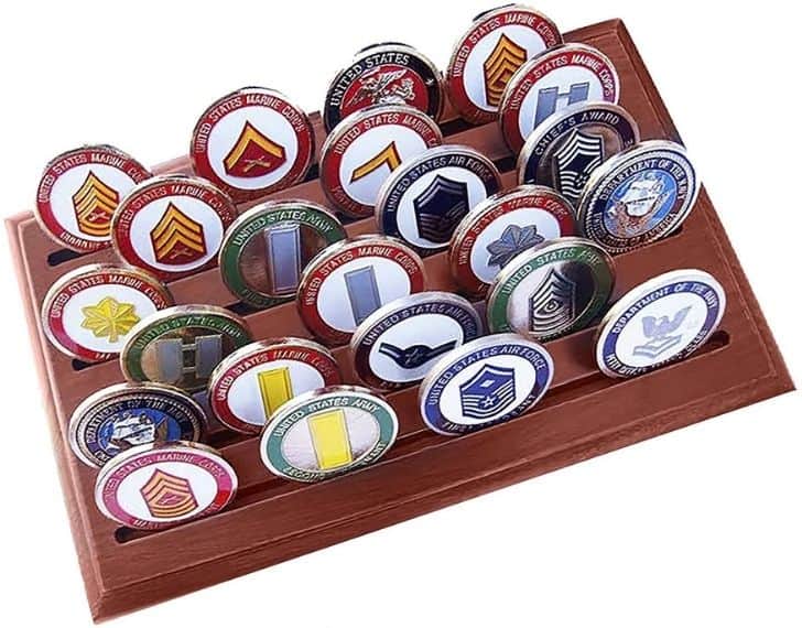 Challenge Coin Display (6 Rows, Medium) 4