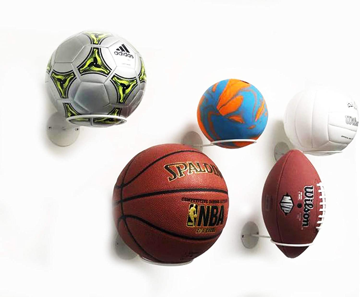 Wall Ball Storage  Wall Mounted Ball Rack - Decomil Store (many balls)