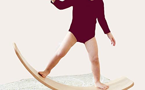 Balance Board (Bamboo), Wobble Board (Wooden) - Kid Plays