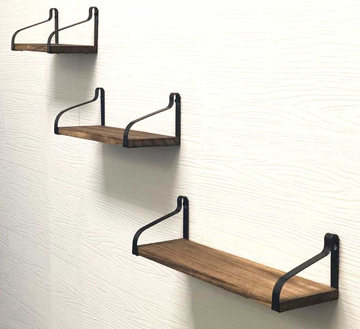 Floating Shelves, Floating Shelves Wood light walnut