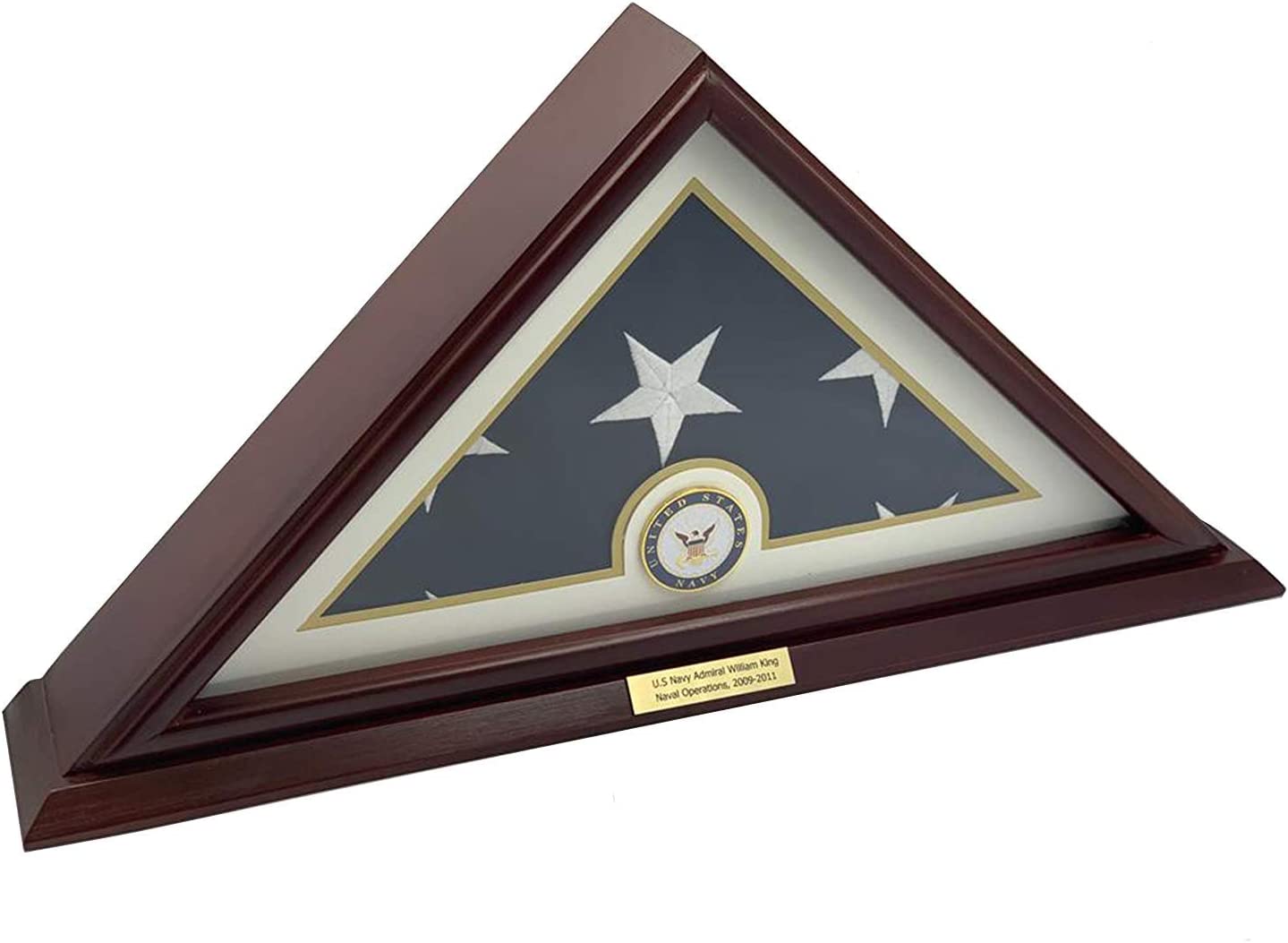 Navy 5x9 Flag Display Case Box, 5x9 Navy Flag Display Case